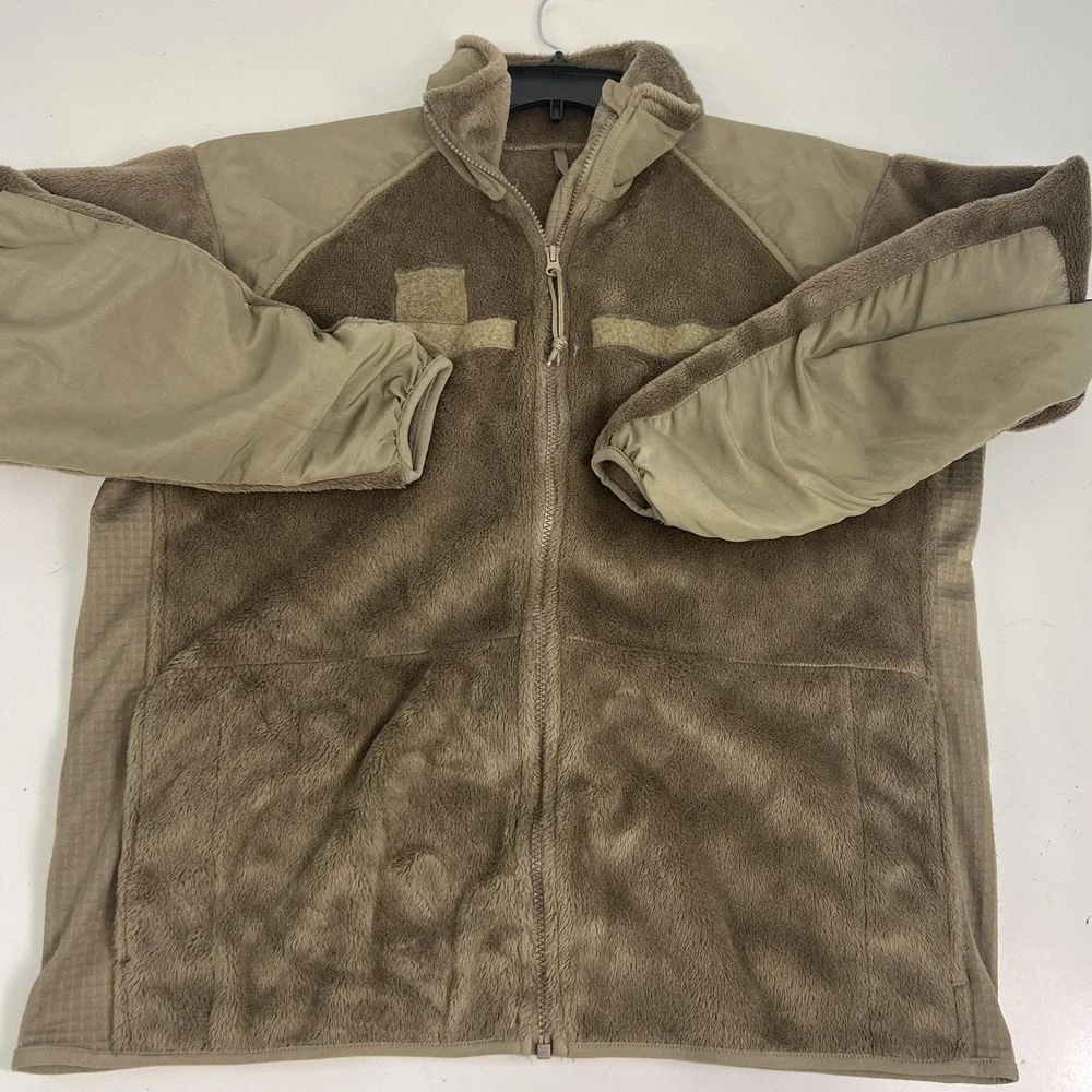 Peckham Polartec Jacket Mens M‎ Brown Fleece Cold Weather GEN III Military USA